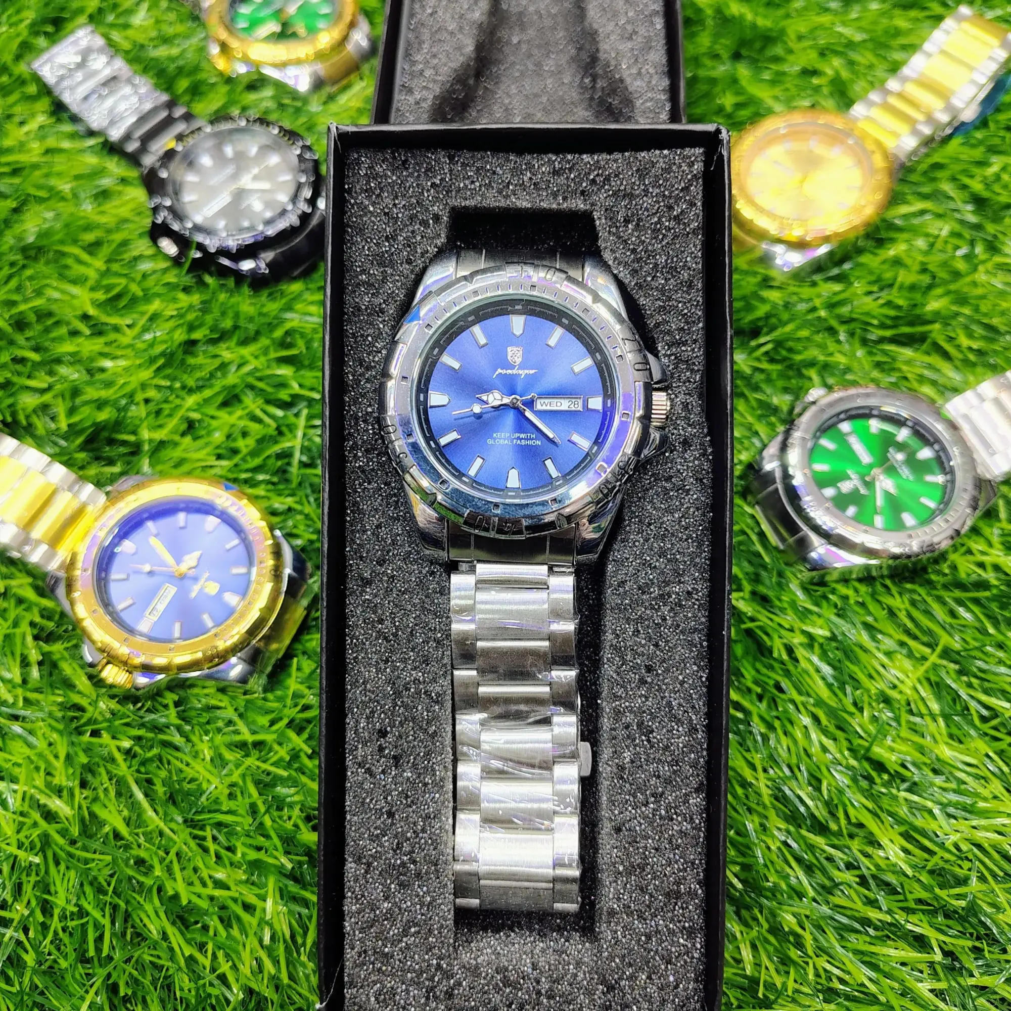 Picture of 𝐏𝐎𝐄𝐃𝐀𝐆𝐀𝐑 𝟗𝟓𝟗 𝐄𝐱𝐜𝐥𝐮𝐬𝐢𝐯𝐞 𝐌𝐞𝐧'𝐬 𝐖𝐫𝐢𝐬𝐭 𝐖𝐚𝐭𝐜𝐡 𝐖𝐚𝐭𝐞𝐫 𝐑𝐞𝐬𝐢𝐬𝐭𝐚𝐧𝐭 𝐅𝐮𝐥𝐥 𝐂𝐚𝐥𝐞𝐧𝐝𝐚𝐫 𝐒𝐭𝐚𝐢𝐧𝐥𝐞𝐬𝐬 𝐒𝐭𝐞𝐞𝐥 𝐁𝐫𝐚𝐜𝐞𝐥𝐞𝐭 𝐅𝐚𝐬𝐡𝐢𝐨𝐧𝐚𝐛𝐥𝐞 𝐐𝐮𝐚𝐫𝐭𝐳 𝐖𝐚𝐭𝐜𝐡