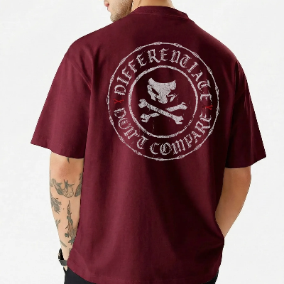 Picture of Men's Stylish Premium Drop Shoulder - Maroon