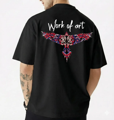 Picture of Men's Stylish Premium Drop Shoulder - Black