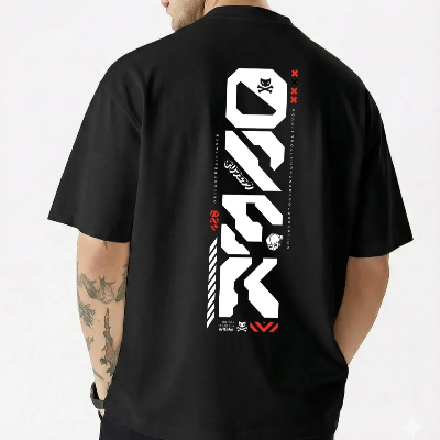 Picture of Men's Stylish Premium Drop Shoulder - Black