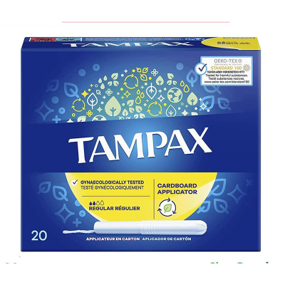 Picture of Tampax Regular With CardBoard Applicator - 20 Pcs Of Pack