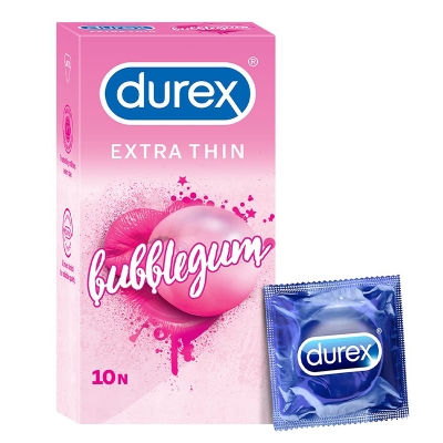 Picture of Durex Extra Thin Bubblegum Condom -10 pcs