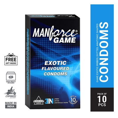 Picture of Manforce Game Exotic Flavoured Condom-10 Pcs