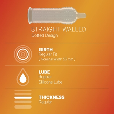 Picture of Durex Extra Dots extra simulation Condom -3 pcs