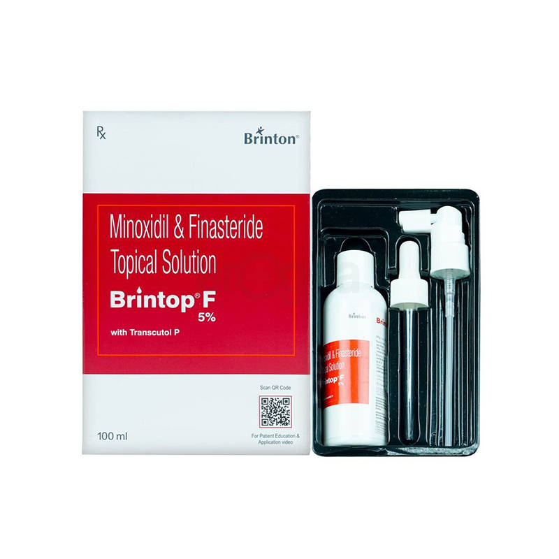 Picture of Brinton Minoxidil & Finasteride Topical Solution Brintop F 5 % - 100 ML
