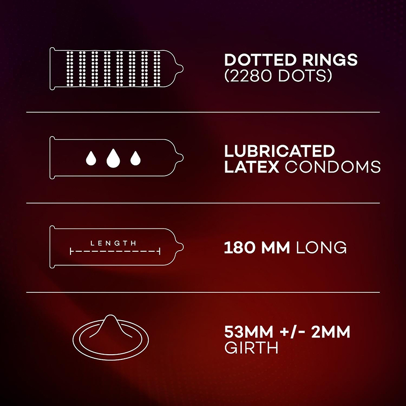 Picture of Manforce Cocktail Strawberry & Vanilla Flavoured condom -10 Pcs