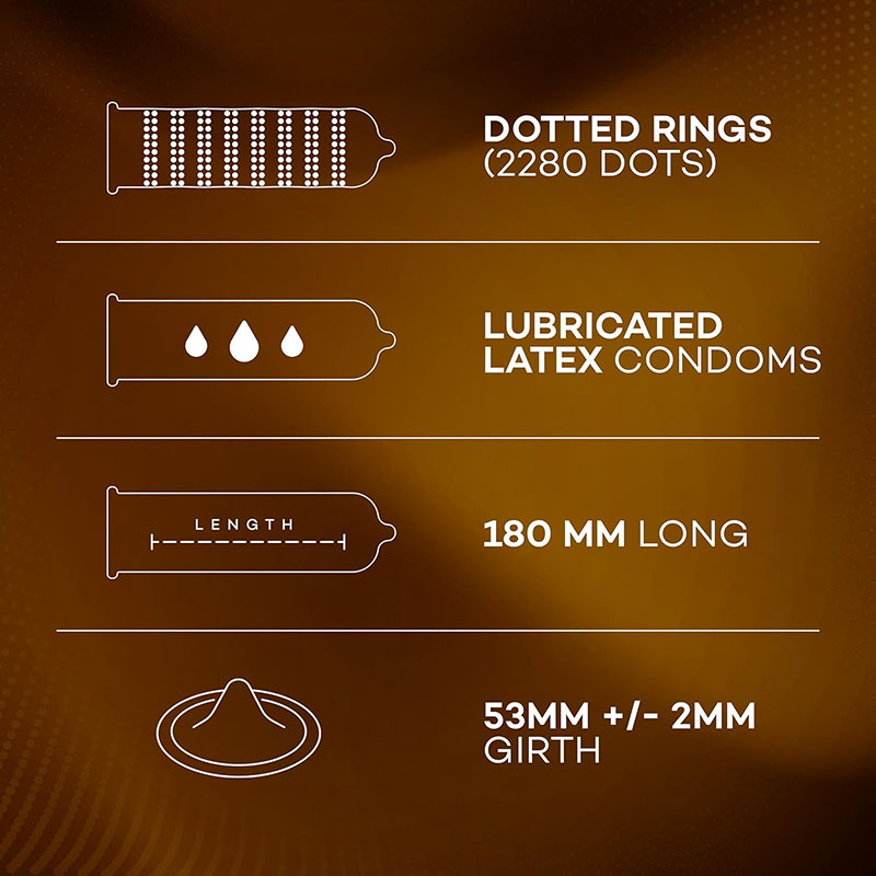 Picture of Manforce Chocolate Flavoured Condom -10 Pcs