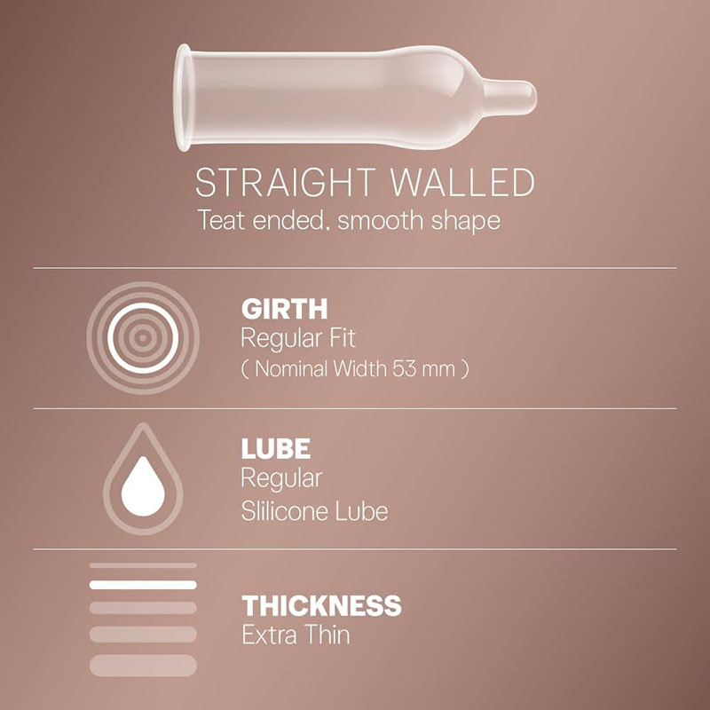 Picture of Durex Extra Thin Intense Chocolate Condom -10 pcs - Chocolate