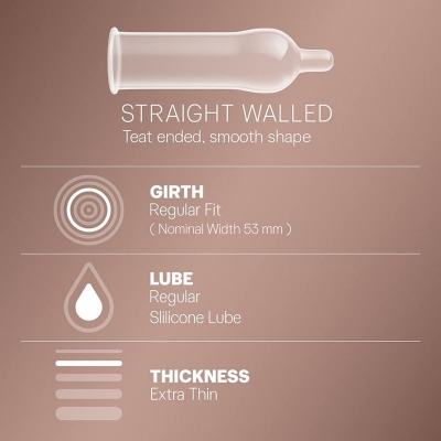 Picture of Durex Extra Thin Intense Chocolate Condom -10 pcs - Chocolate