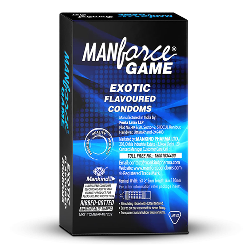 Picture of Manforce Game Exotic Flavoured Condom-10 Pcs