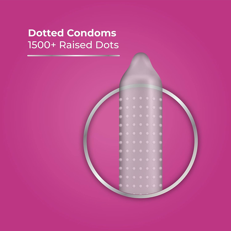 Picture of Skore Dots Condom - 10 Pcs - Purple