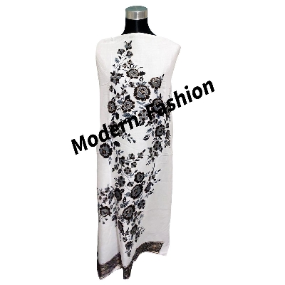 Picture of One Piece Linen Cotton Kamiz For Women - White