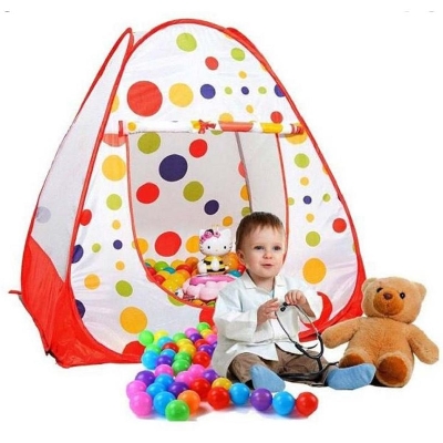 Picture of Tent Play House Toy With 50 Ball Set for Kids- Multicolor