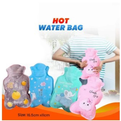 Picture of 1 Pcs Mini Velvet Hot Water Portable Soft Bag For Babies & Kids-Multicolor - Hot Water Bag - Multicolor