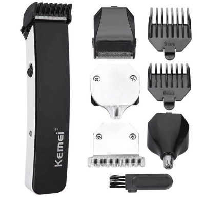 Picture of KM-3590 (5 In 1) Electric Nose Ear Engraving Beard Trimmer Hair Clipper Professional 5 Blades Shaver Cutting Shaving Machine - Trimmer - Trimmer - Trimmer - Multicolor
