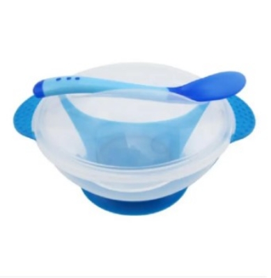 Picture of Baby Feeding Spoon and Bowl Set- Multicolor - Multicolor