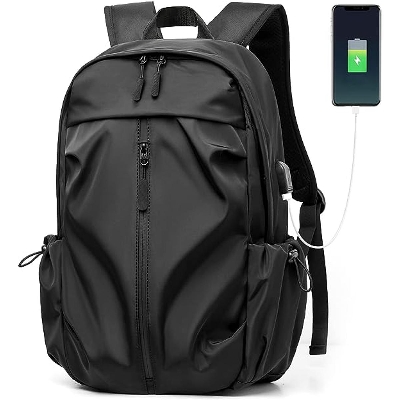 Picture of ল্যাপটপ ব্যাকপ্যাক 15.6 ইঞ্চি, usb পোর্ট সহ চুরি থেকে বাঁচানোর ল্যাপটপ ব্যাকপ্যাক, বিজনেস ব্যাকপ্যাক কাজ ট্র্যাভেল স্কুল ব্যাকপ্যাক (322114089) - 322114089 - Black