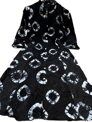 Picture of Ensemble Yourself - Premium Quality - Batik Print Bexi Voile One Piece Long Kurti - Modern - Choice Expression - Designed - Urban Vibes