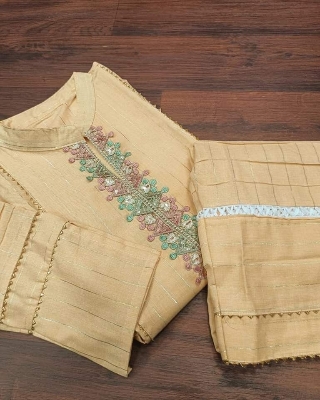 Picture of Embroidery Cotton Two Piece Shalwar Kameez for Women