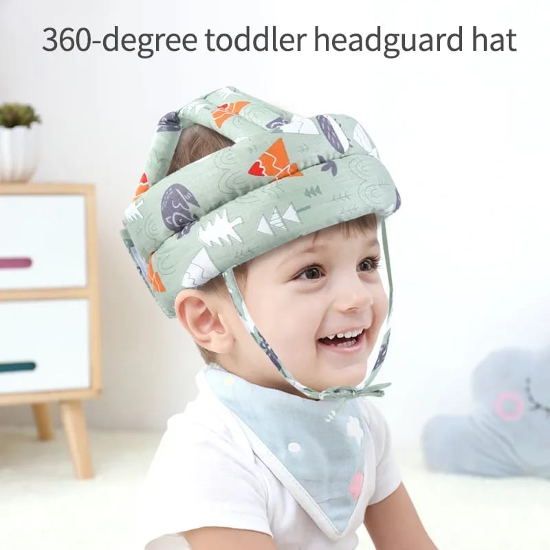 Picture of Baby safety helmet headgear toddler head protection anti-fall pillow children learn to walk crash cap - Multicolor