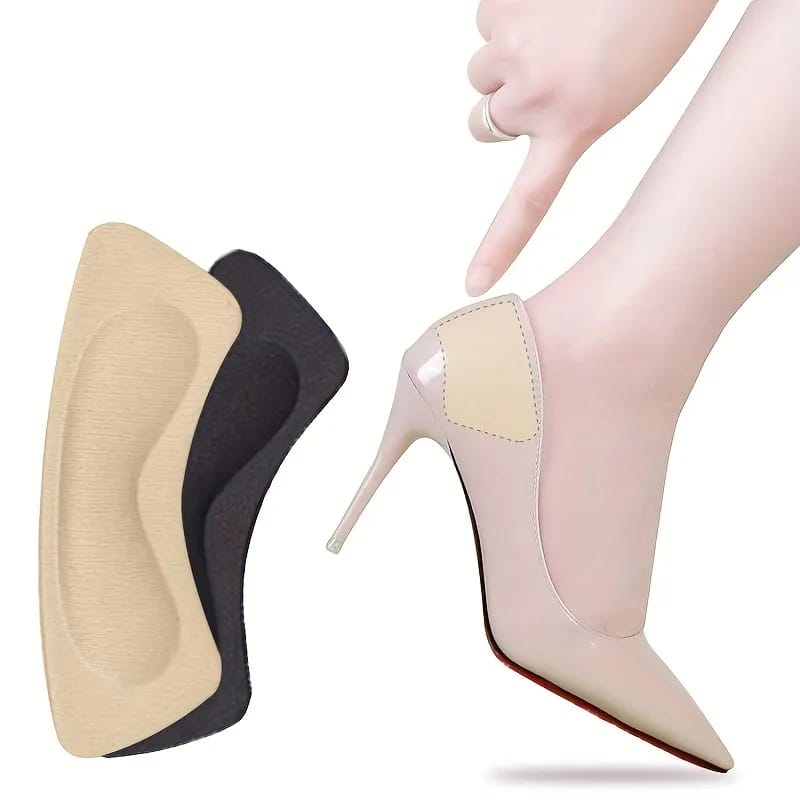 Picture of 2Pair Sponge Heel Pads Adhesive Patch /Pain Relief High Heels Shoes Sticker /Foot Care Liner Grips Insole Cushion Insert Pad - Multicolor