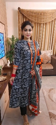 Picture of New Exclusive Unstitched Batik Cotton Fashionable And Comfortable Three Pics For Women