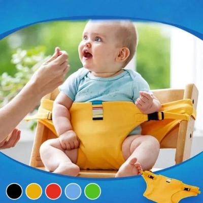 Picture of Foldable Baby Chair Safety Strap Portable Kids Chair Safety Belt Infant Car Seat Belt for baby 1pcs - Multicolor