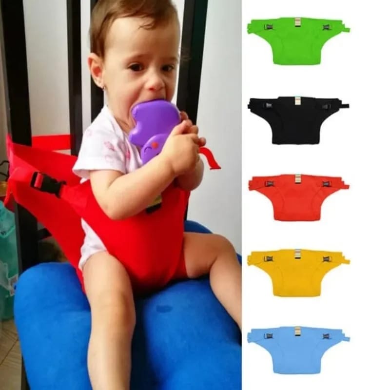 Picture of Foldable Baby Chair Safety Strap Portable Kids Chair Safety Belt Infant Car Seat Belt for baby 1pcs - Multicolor