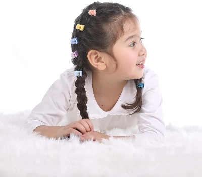 Picture of Child Hair Clips, 50pcs Mini Claw Hair Clips for Girls, Toddler Hair Accessories, AIMEET Cartoon Cute Hair Clips Hairpin Barrettes for Toddlers Baby Girls Kids Children Women Hair Accessories - Multicolor
