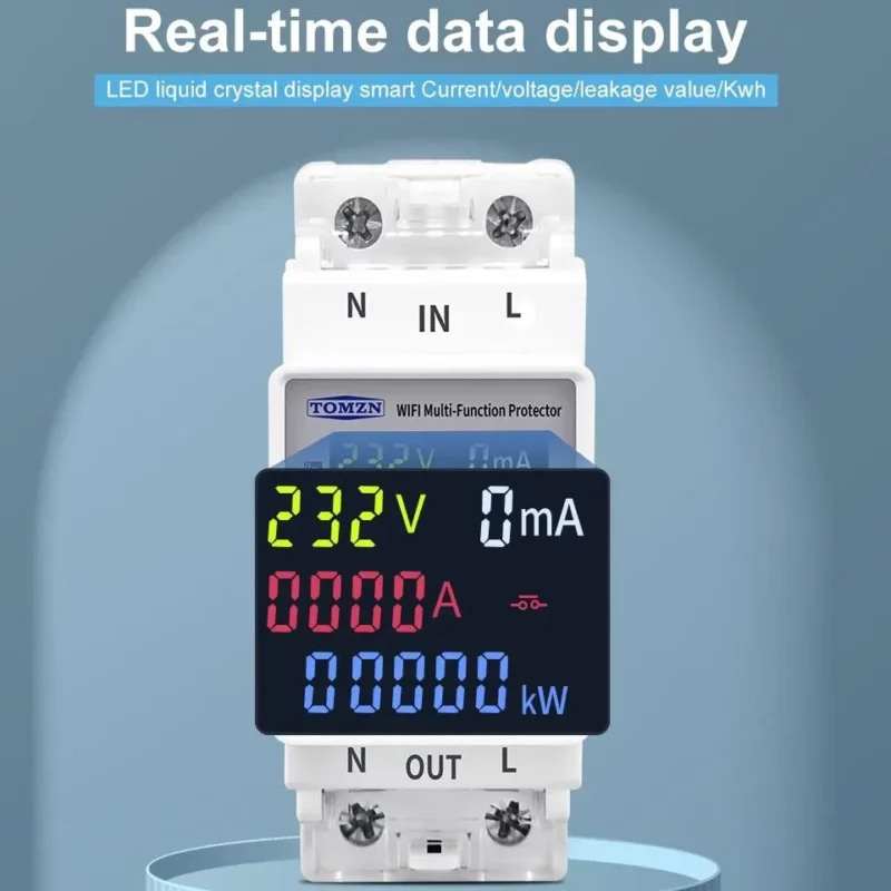 Picture of TOMZN TOMPD-63SW WiFi Smart Circuit Breaker
 with Real-Time Energy Monitoring and App Control