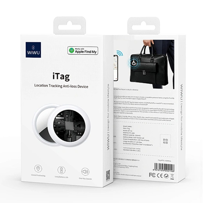 Picture of WiWU iTag Anti-Lost Smart Location Tracker – Black