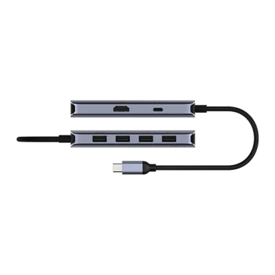 Picture of CUDY UH500 6-In-1 HDMI 4K USB-C Hub