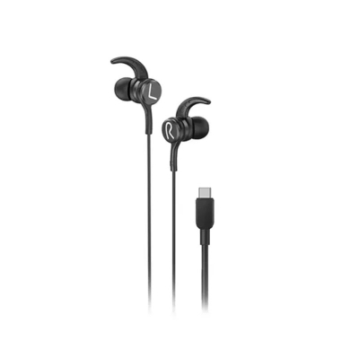 Picture of FONENG T68 In-Ear Type-C Heavy Bass Gaming Wired Earphone- Black