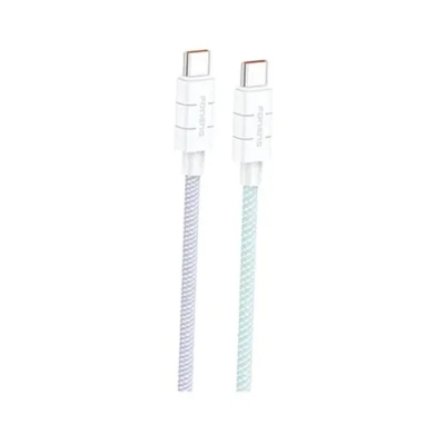 Picture of FONENG (XS02) 1.2M Braided Cable 60w & PD 27W Fast Charging Cable Type-C to Type-C- White