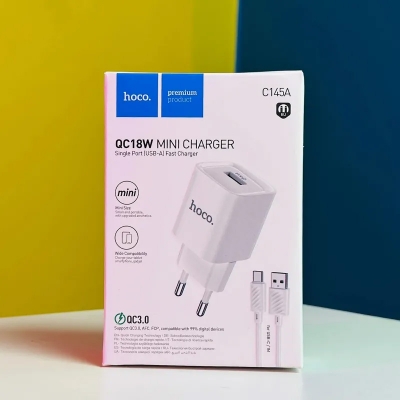 Picture of Hoco C145A QC3.0 Wall charger With USB to Micro USB Cable