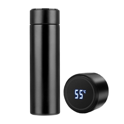 Picture of Modern Style Hot & Cold Flask With Led
 Temperature Monitor – Black Color