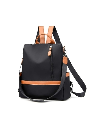 Picture of Nylon Shoulder Backpacks  Bags new Designer Backpacks For Women Schoolbag For Female Fashion Business Travelling Bag - Black