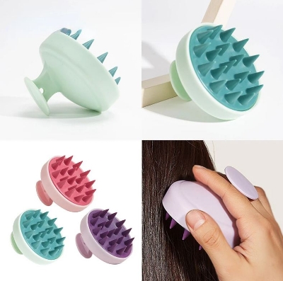 Picture of High-quality Silicone Shampoo Brush / Hair Scalp Massage Brush Silicone Hair Care