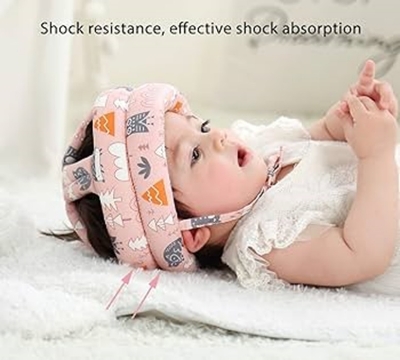 Picture of Baby Head Protector - Baby Helmet for Crawling Walking Running Protective Cap Infant Baby Safety Headguard - Toddler Helmets 6-12 Months 1-2 Years Old - Multicolor