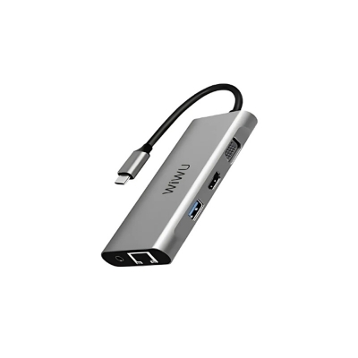 Picture of WiWU Alpha A11 in 1 USB Type C HUB – Gray