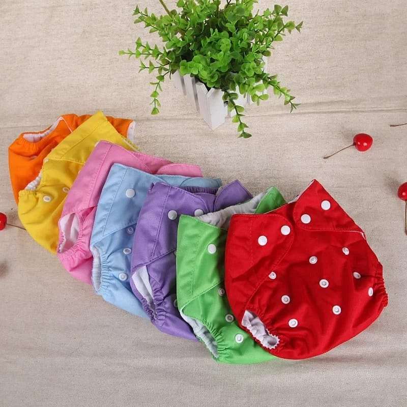 Picture of Washable & Reusable Waterproof Adjustable Pocket Cloth Diaper pant For Babies (without pad) - Multicolor