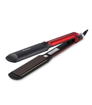 Picture of Kemei KM-531 Professional Hair Straightener - Black and Red