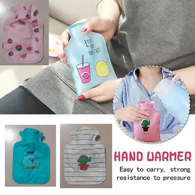 Picture of Mini Warm Hot Water Bag Cartoon Pattern Hot Water Bottles Lady Kids Gifts Physiological Period Warm Accessories-1 Pcs - Multicolor