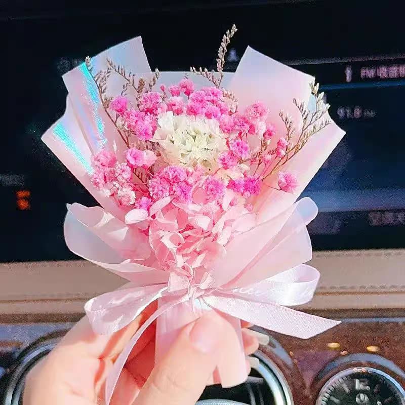 Picture of Mini bouquet dried flower gift for girls women - Multicolor