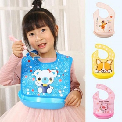 Picture of Plastic Bibs For Babies 1 pcs - Multicolor - Multicolor