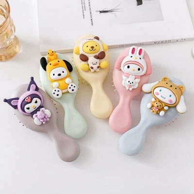 Picture of Anime Cute Combs Hello Kitty Baby Hairbrush 3D Air Cushion Hair Care Comb Girls Makeup Massage Combs