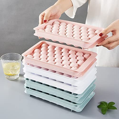 Picture of Ice cube mold 33 Grid Reusable Round Ball Ice Cube Maker DIY Ice Cream Accessories for Homemade Ice Cream Making - Multicolor