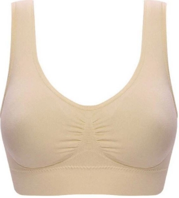 Picture of Soft Cotton Paded Colorful Stylish Bra For Girl/Women-1pcs-Multicolor - Multicolor