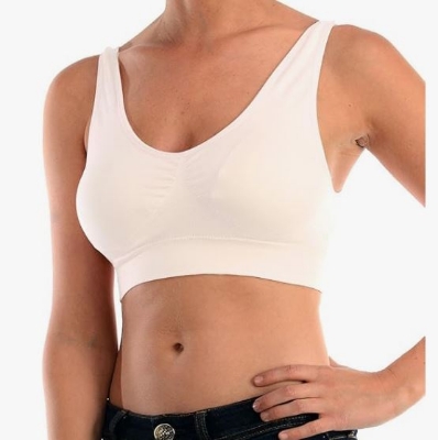 Picture of Soft Cotton Paded Colorful Stylish Bra For Girl/Women-1pcs-Multicolor - Multicolor