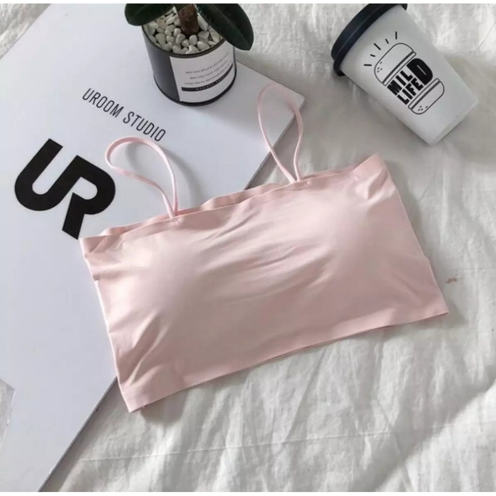 Picture of Slim Belt Stylish Pad Removable Soft Comfortable Tube Bra - Innerwear for Girls-1pcs - Multicolor